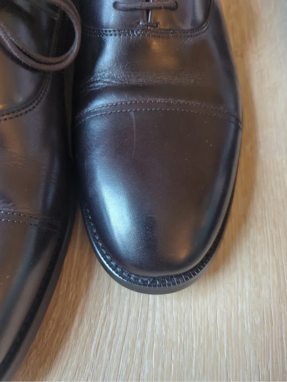Brooks Brothers Men Dress Shoes Cassel Cap Toe Oxford Brown Ortholite 10